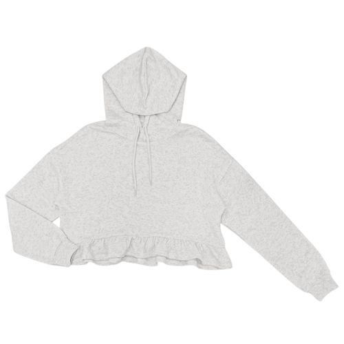 Cropped hoodie sólido para mujer