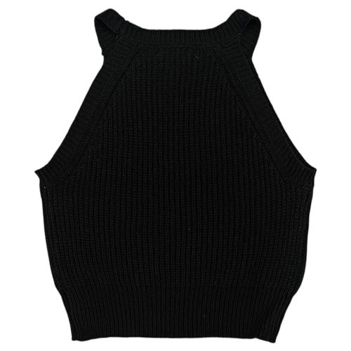 Crop halter con textura para mujer