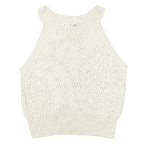 Crop halter con textura para mujer