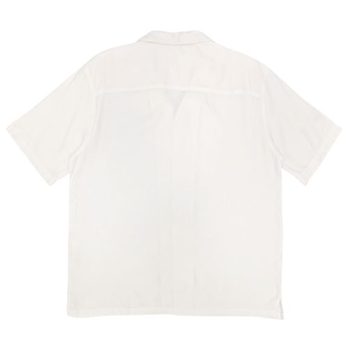 Camisa blanca sólida para hombre