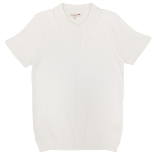 Camisa ivory sólida para hombre