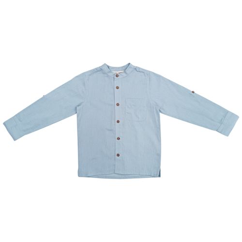 Camisa celeste casual para niño