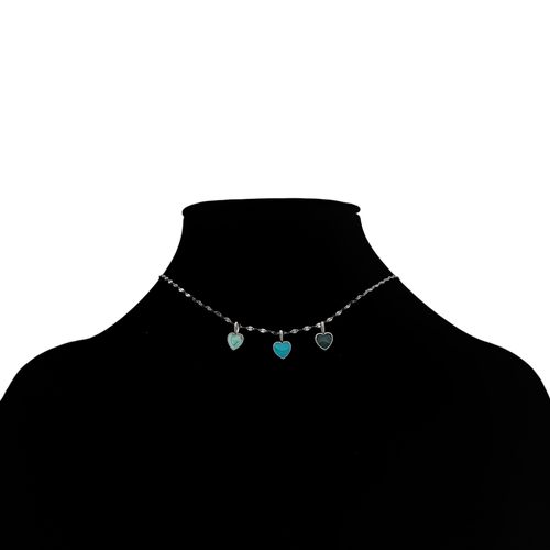 Cadena con dije multicolor para mujer
