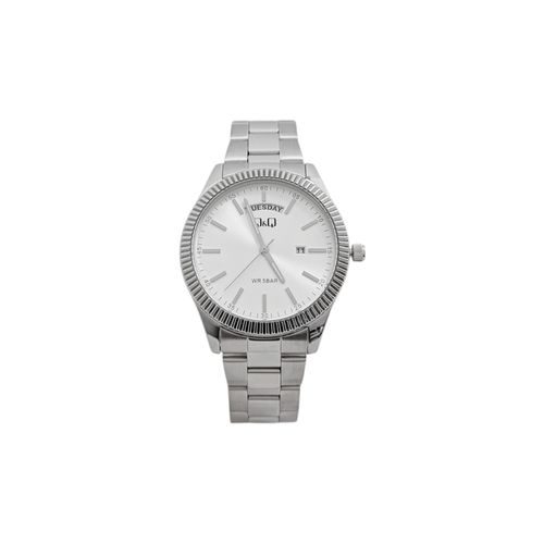 Reloj análogo plateado para hombre