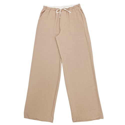 Pantalón wide leg sólido para mujer