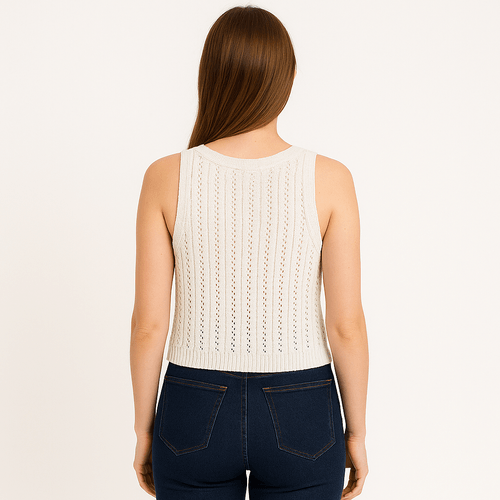 Chaleco calado para mujer