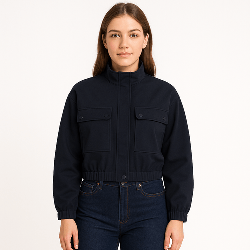 Chaqueta sólida para mujer