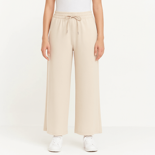 Pantalón wide leg sólido para mujer