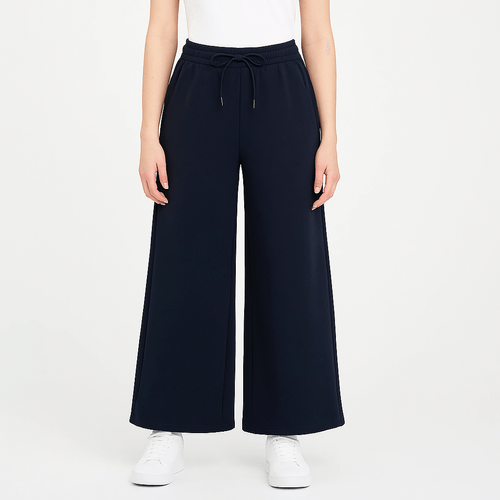 Pantalón wide leg sólido para mujer
