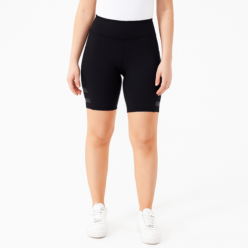 Short deportivo negro sólido