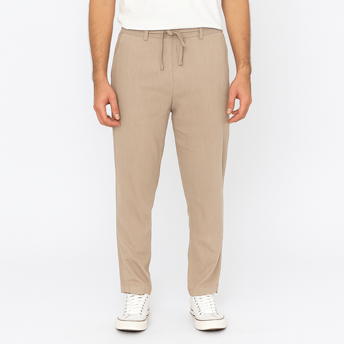Pantalón straight beige para hombre