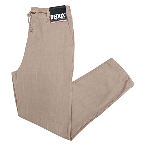 Pantalón straight beige para hombre