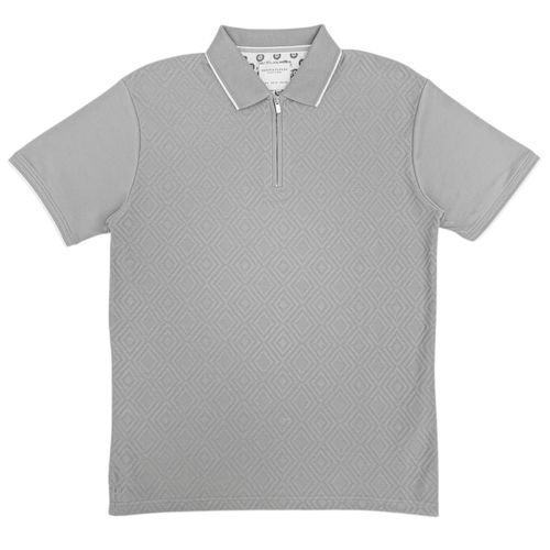 Camisa tipo polo gris para hombre