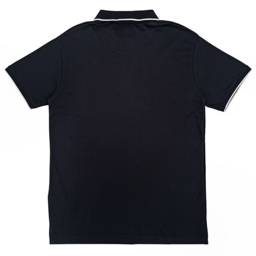Camisa tipo polo negra para hombre