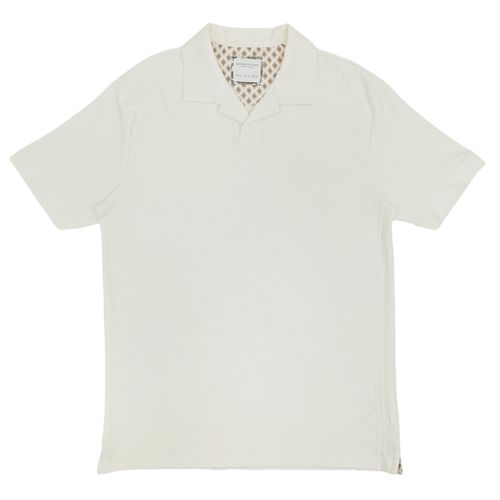 Camisa tipo polo ivory para hombre