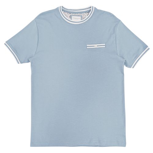 Camiseta básica celeste para hombre