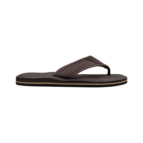 Sandalias playeras café para hombre
