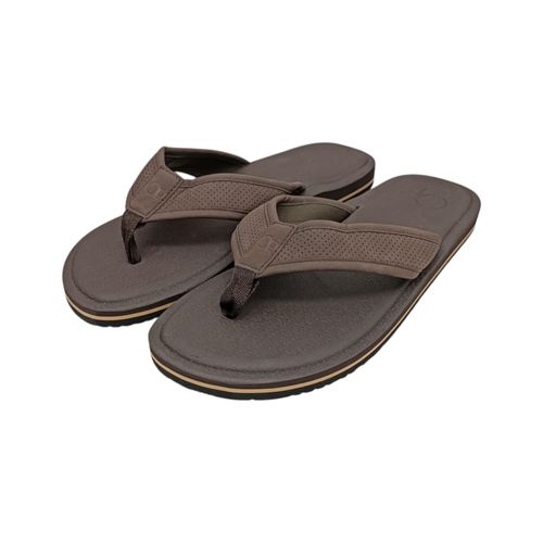 Sandalias playeras café para hombre