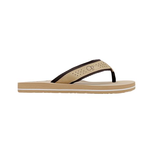 Sandalias playeras beige para hombre