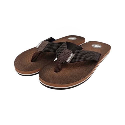 Sandalias playeras café para hombre