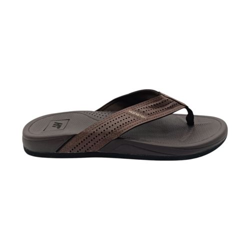 Sandalias playeras café para hombre