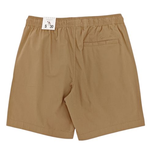 Short café sólido para hombre
