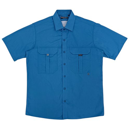 Camisa celeste sólido para hombre