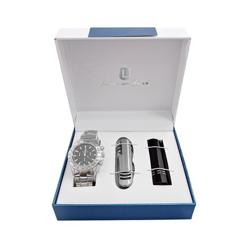 Set de reloj con textura para hombre
