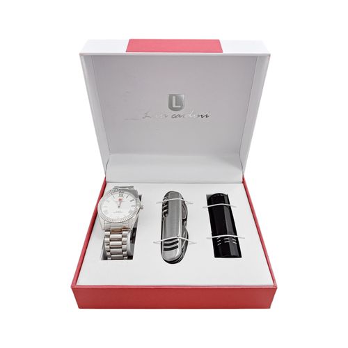 Set de reloj con textura para hombre