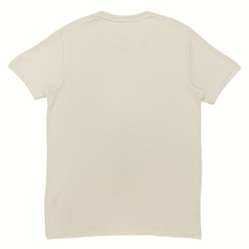 Camiseta beige sólido para hombre