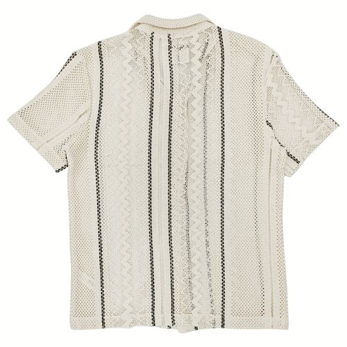 Camisa rayada blanca para hombre
