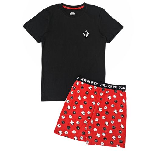 Pijama bicolor estampada para hombre