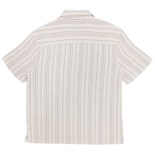 Camisa blanca rayada para hombre