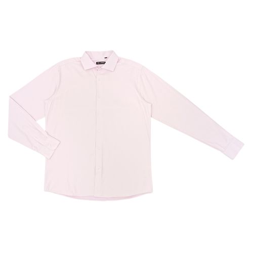 Camisa rosa sólido para hombre