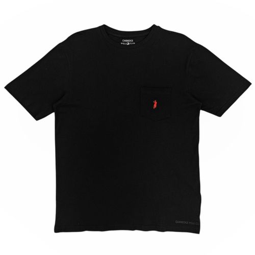 Camiseta negra sólida para hombre