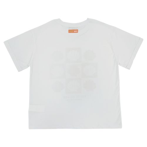 Camiseta blanca estampada para mujer