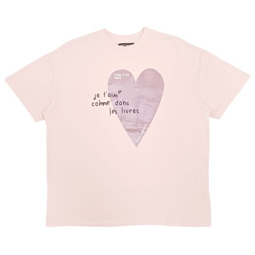 Camiseta rosa oversize para mujer
