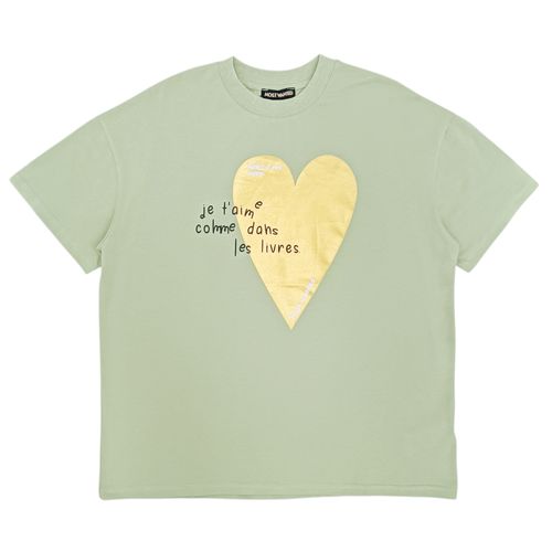 Camiseta verde oversize para mujer