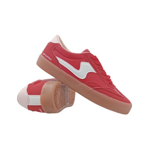 Sneakers casuales rojo para mujer