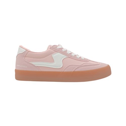 Sneakers casuales rosa para mujer