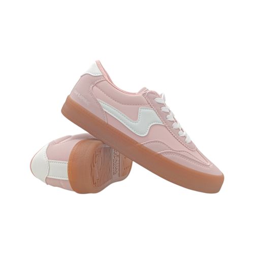 Sneakers casuales rosa para mujer
