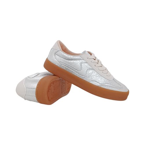 Sneakers plateados sólido para mujer
