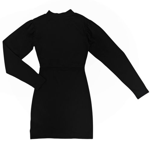 Vestido negros sólido para mujer