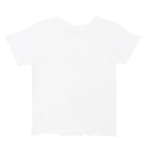 Camiseta blanca estampada para mujer