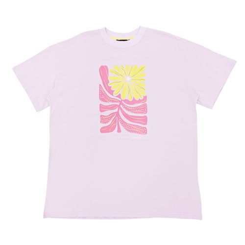 Camiseta oversize estampada para mujer