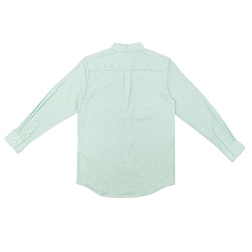 Camisa oxford verde para niño
