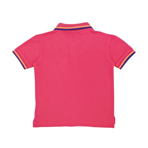 Camisa tipo polo fucsia para niño