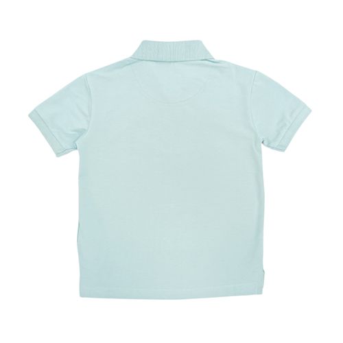 Camisa tipo polo sólida para niño