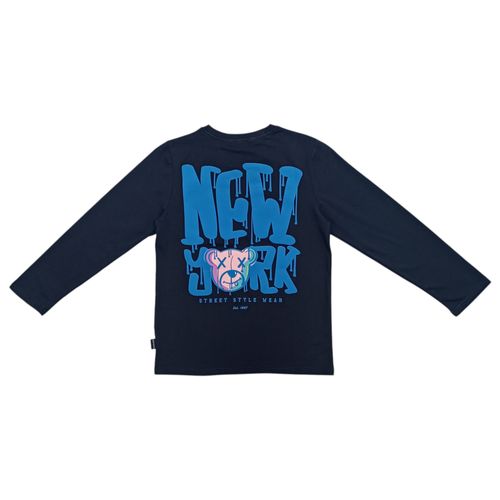 Camiseta azul para niño