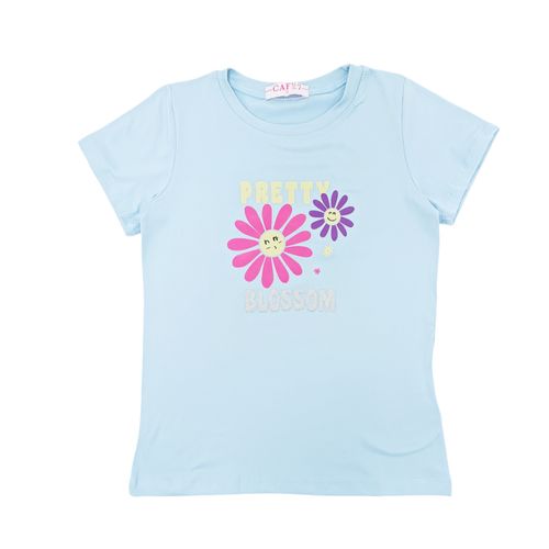 Camiseta celeste para niña